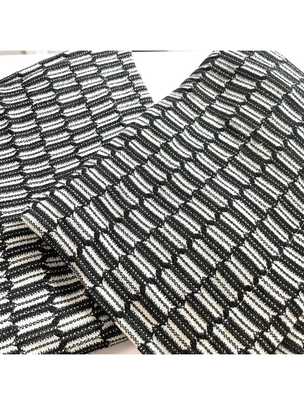 Room & Board Set of 2 Black and White Midcentury Modern Pillowcases
